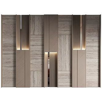 Modern background wall 3d model