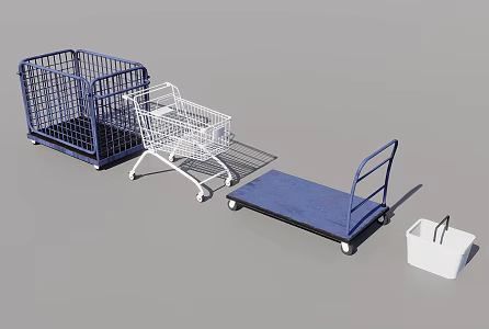 Shopping cart 3d model