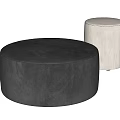 Cassina Sofa Stool Low Stool Round Stool Fabric Round Stool 3d model