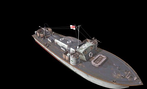 modern warship battleship destroyer 3d model