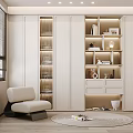 Modern Study Cream Study 3d model