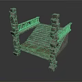 Detailed Ancient Style Stone Staircase With Decorative Railings And Columns