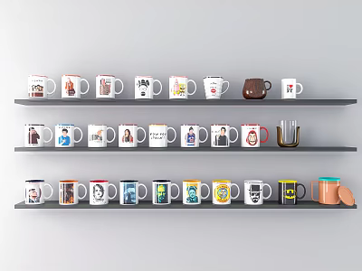 Modern Cup Life Supplies Mug Figure Head Cup Coffee Cup 3d model