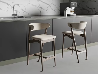 Modern Bar Chair Bar Stool High Stool 3d model