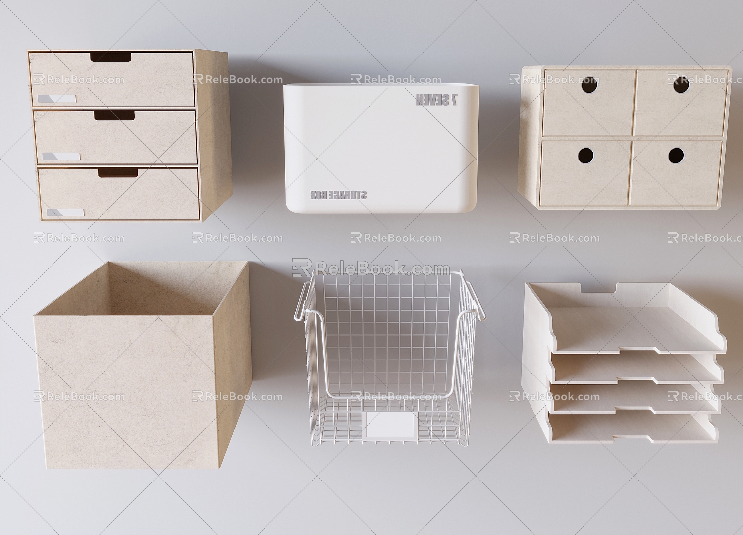 Storage Box Storage Basket Storage Rack Storage Box File Rack Storage Box 3d model