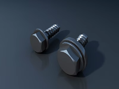 High Quality Stainless Steel Hex Head Bolts For Hardware Tools Applications 3d model