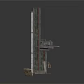 Industrial Mechanical Tower Equipment Structure With Multi Level Platform And Components