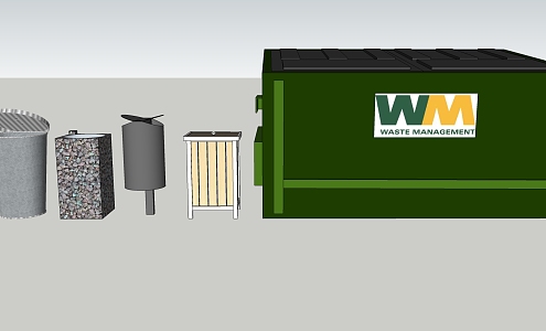 Modern Trash Bin Trash Bin Trash Bin 3d model