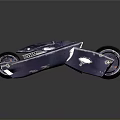 Futuristic Concept Car With Sleek Aerodynamic Design And Two Large Wheels