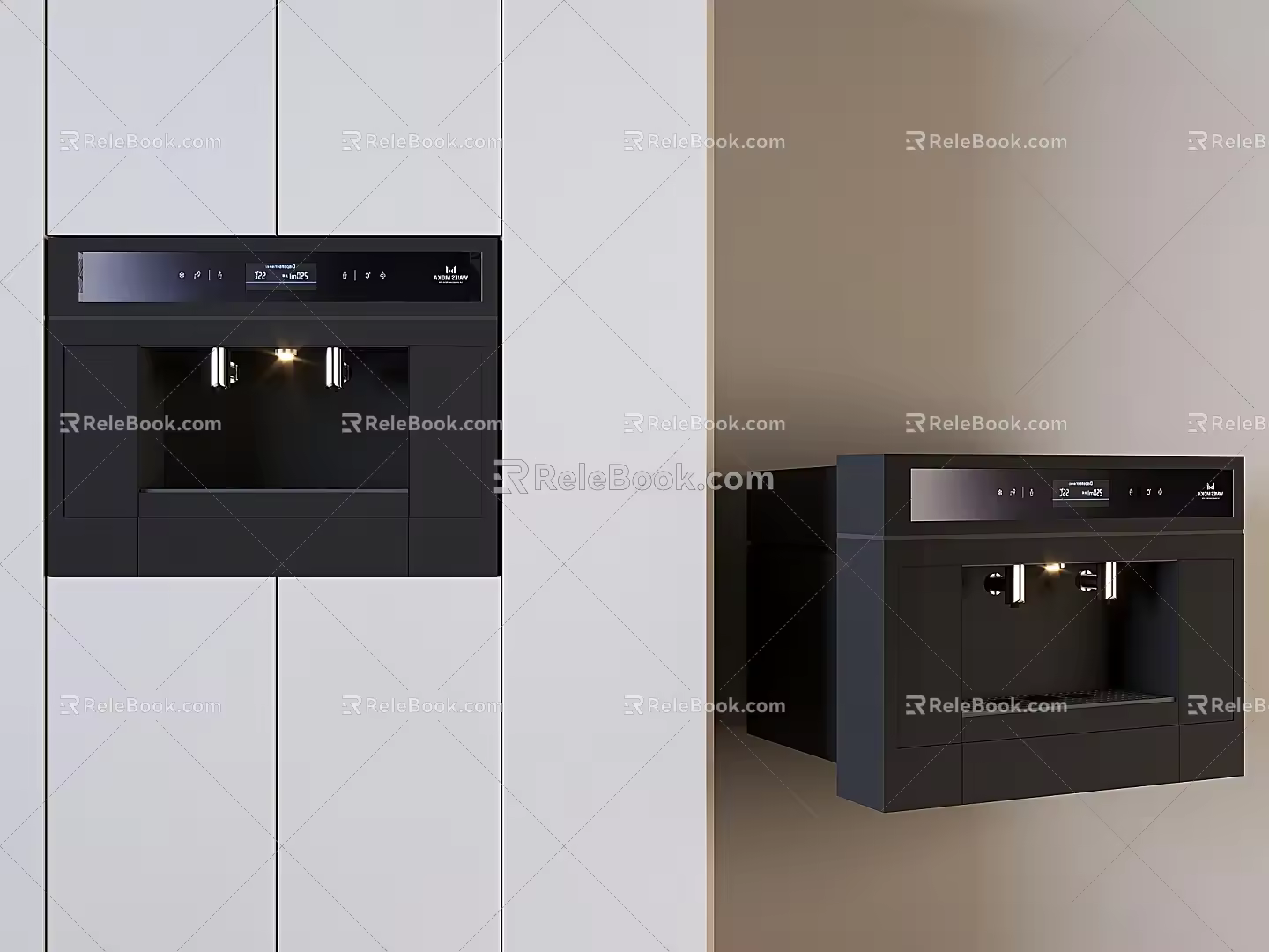 Modern embedded water dispenser direct drinking machine pipeline machine water purifier direct drinking machine cabinet 3d model