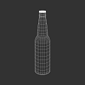 Transparent Ceramic Bottle With Sleek Design For Home Decor And Storage 3d model
