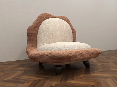 Modern Single Sofa Casual Sofa Fabric Sofa Living Room Bedroom Reception Sofa Lazy Sofa 3d model