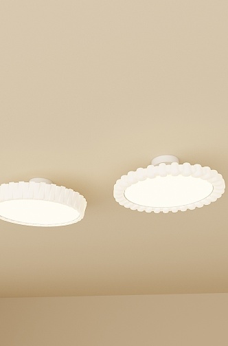 French Cream Style Bedroom Ceiling Lamp Simple Minimalist Atmosphere Master Bedroom Study Dining Room Lamp 3d model