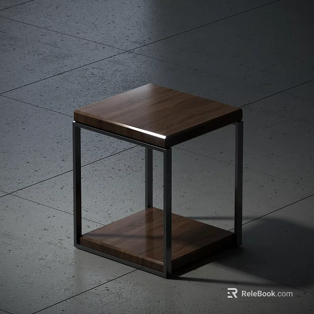 Luxury Single Chair With Wooden Seat And Metal Frame For Modern Living Space 3d model 
