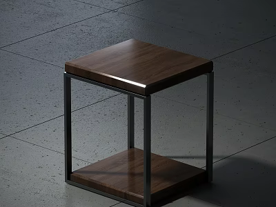 Luxury Single Chair With Wooden Seat And Metal Frame For Modern Living Space 3d model