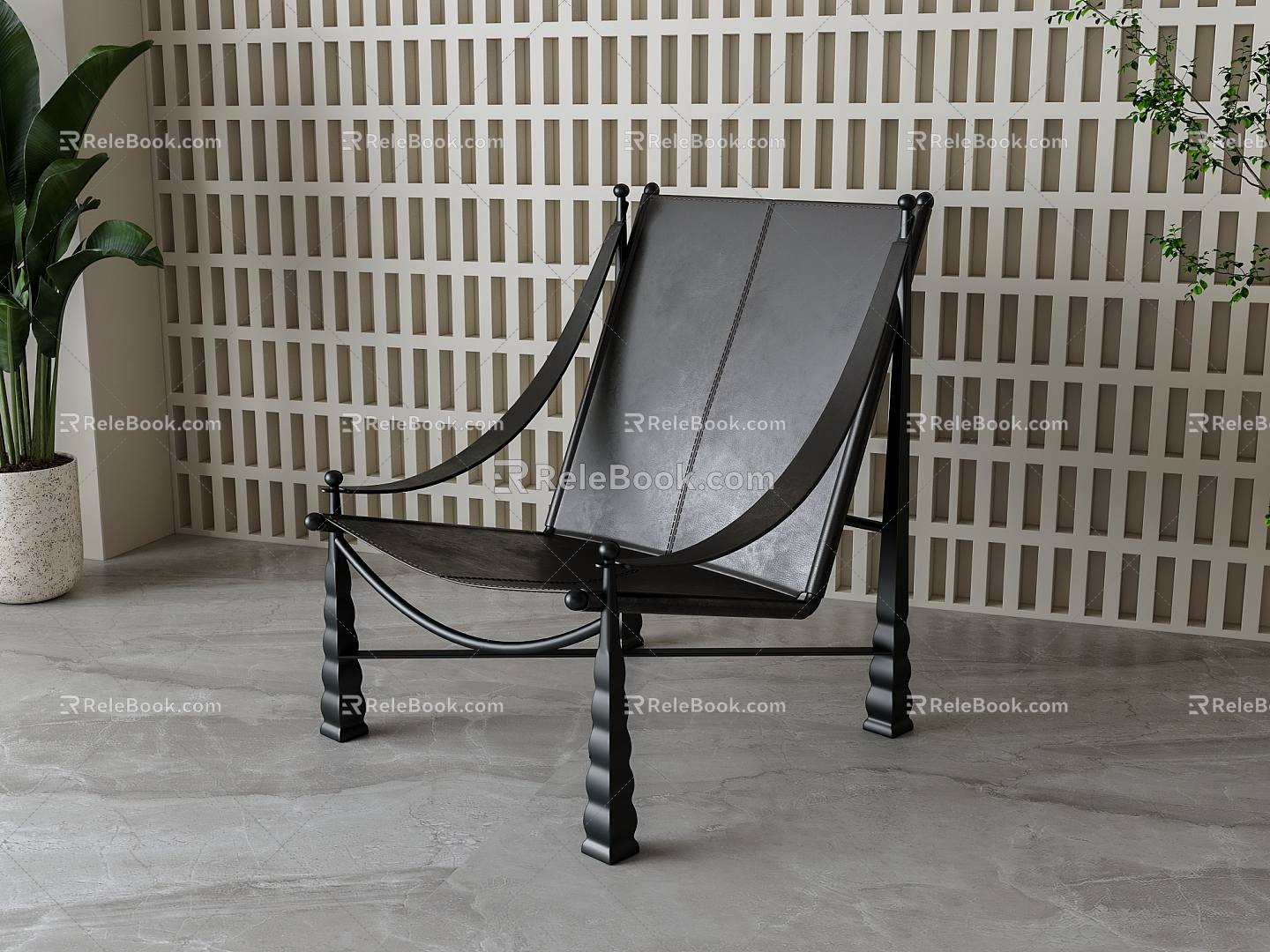 American leisure chair 3d model