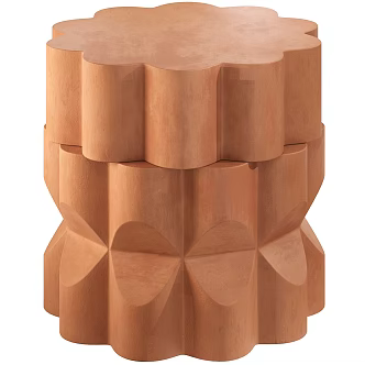 Modern Sofa Stool Low Stool Round 3d model