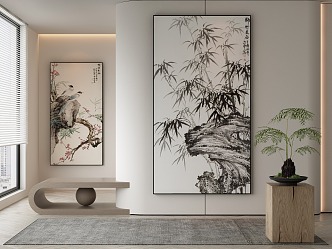 New Chinese Decorative Painting 3d model