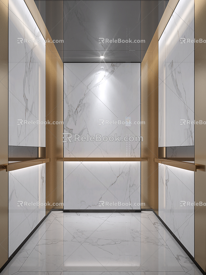 Light Luxury Elevator Car model