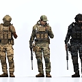 Special Forces Soldier Warrior 3d model