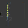Modern KTV Corridor with Blue Lighting Black Doors and Neon Welcome Party Sign