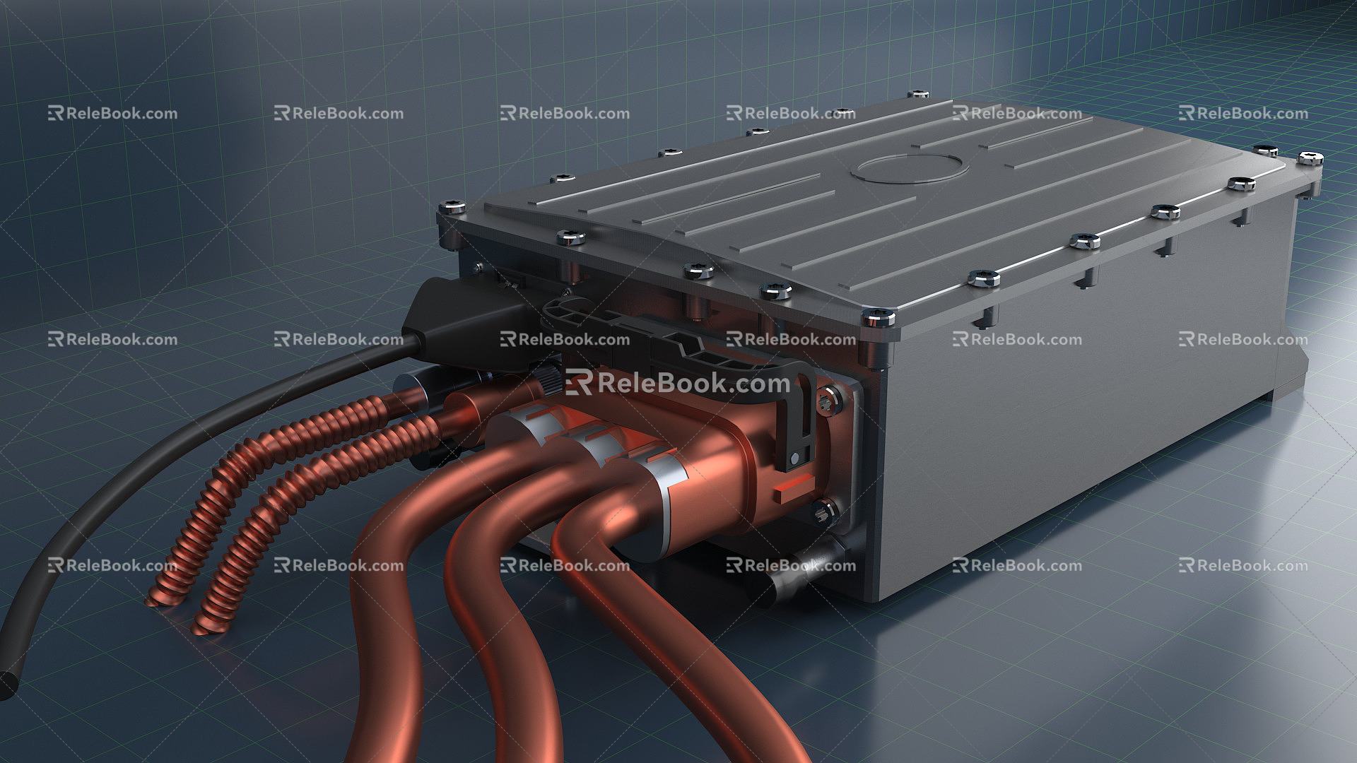 Modern motor controller 3d model