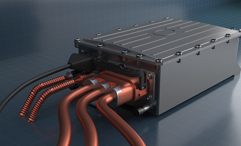 Modern motor controller 3d model