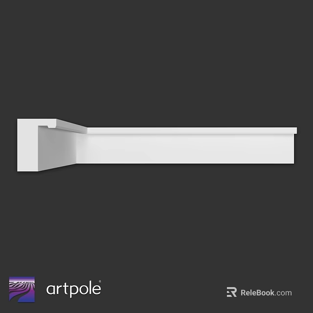 White Modern Decorative Architectural Component With Sleek Simple Structure For Interior Decoration 3d model 