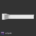 White Modern Decorative Architectural Component With Sleek Simple Structure For Interior Decoration
