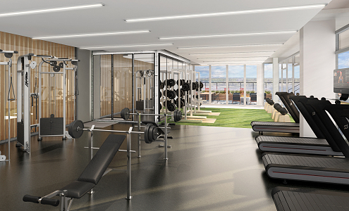 Modern Gym 3d model