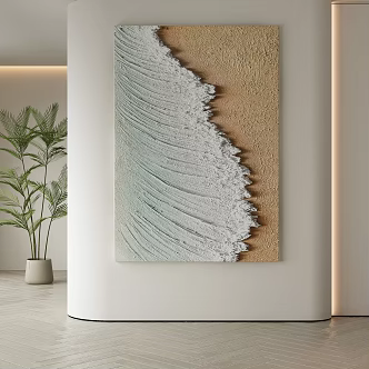 modern decorative painting 3d model