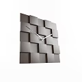 Clock Decorative Wall Decorative Clock Combination 3d model