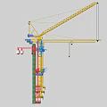 Tower Cranes Essential Industrial Equipment For High Rise Construction Projects 3d model