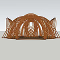 Modern Corridor Frame Woven Corridor Frame 3d model