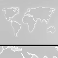 Illuminated World Map Lightbox With Stylish Design And Detailed Geographic Print