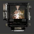 Vintage Rolleiflex Twin Lens Reflex Camera With Classic Black Body And Metal Parts