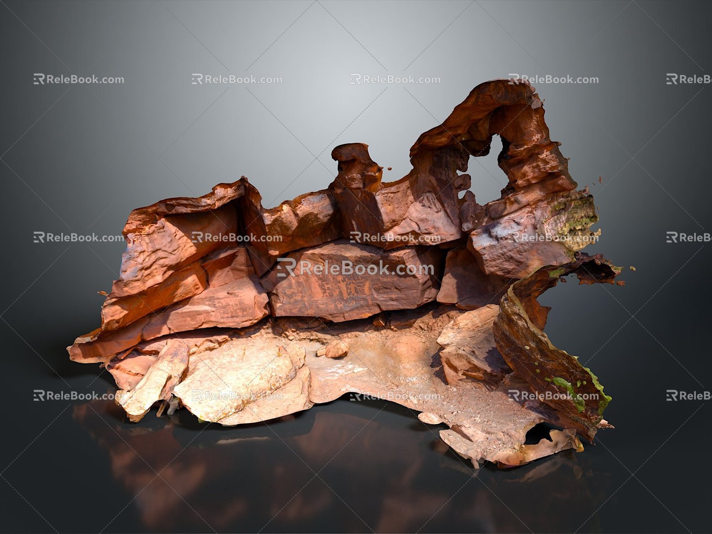 Geography, topography, mountain shape, ridge, ridge, valley, mountain range, canyon, geomorphology, mountain peak, mountain body 3d model