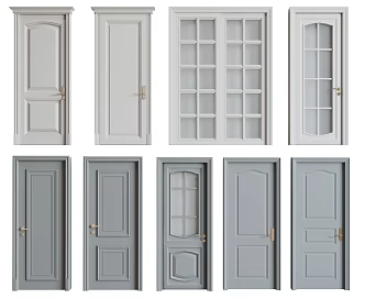 Jane'swing door sliding door 3d model