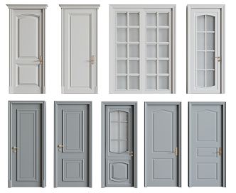 Jane'swing door sliding door 3d model