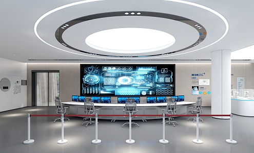 Exhibition Hall Science and Technology Sense Large Screen Display Exhibition 3d model