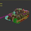 Modern Tanks Military Vehicles 3d model