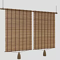 Natural Bamboo Window Blinds With Tassels For Home Decor Ideas