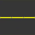 Scenic Landscape With Yellow Guardrail And Reflective Surface On Dark Background