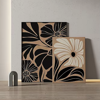 Simple abstract decorative painting 3d model