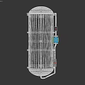 Industrial Electronic Equipment With Stainless Steel Cylinder Metal Frame And Blue Yellow Components