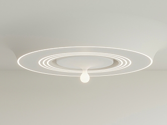 Modern ceiling arc ceiling chandelier 3d model