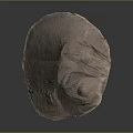 Earthy Toned Handmade Clay Piece With Detailed Wheat Pattern And Textured Surface