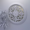 Wood carving partition Wood carving window grilles New Chinese style window grilles window grilles partition 3d model