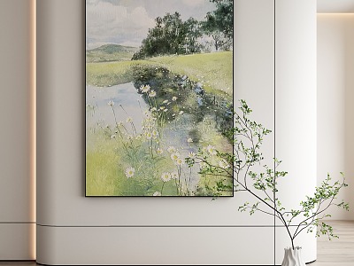 Modern Landscape Painting and Decorative Painting 3d model