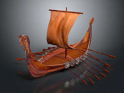 Ancient ship, ancient warship, large ancient ship, ancient warship, ancient sailing ship, ancient wooden ship, ancient armored ship, large warship 3d model